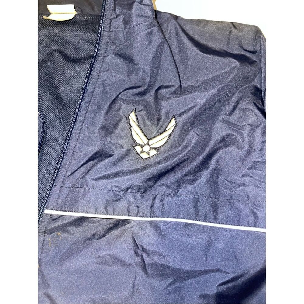 Soffe U.S Air Force Jacket Mens XLarge‎ Blue Stretchy Full Zip Bomber A43 - Picture 2 of 8